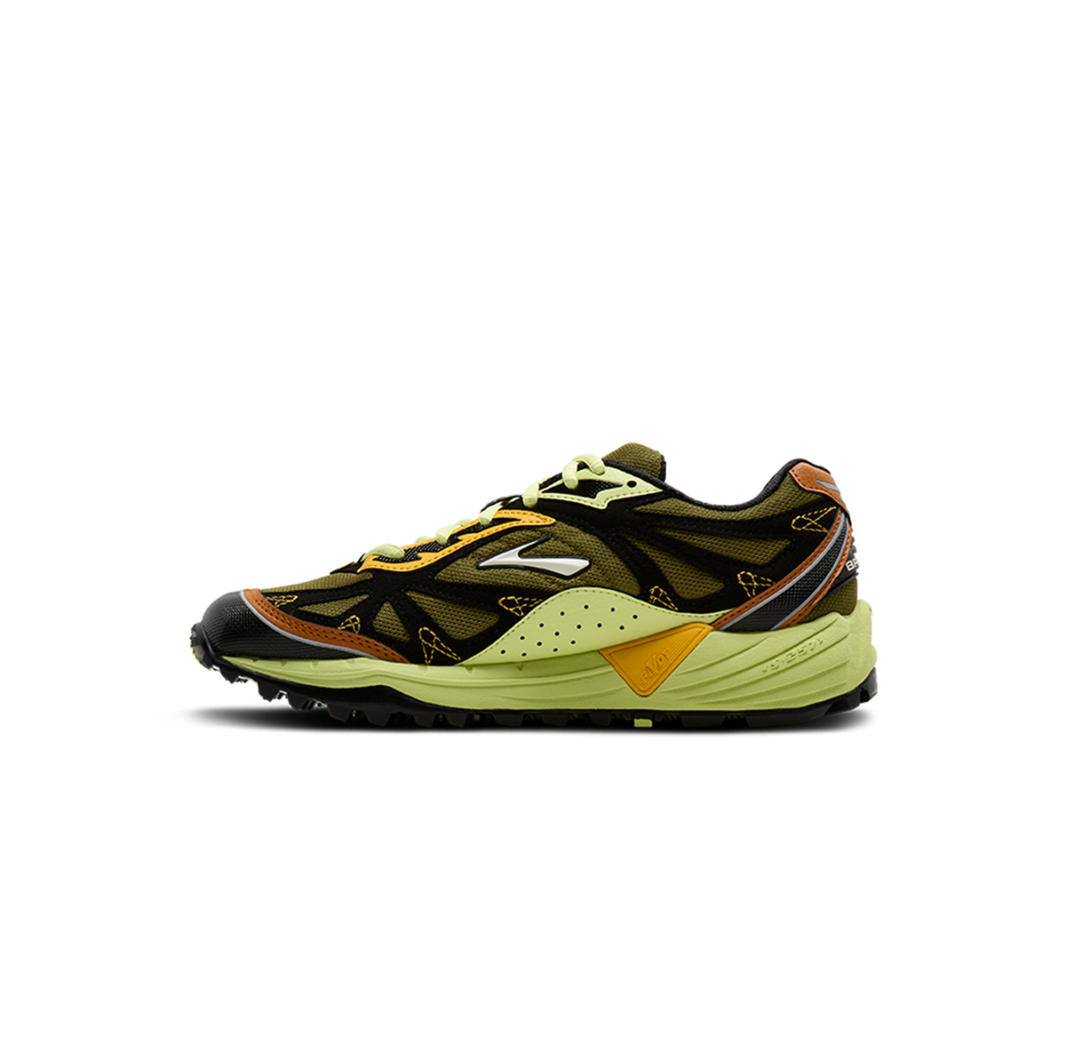 Men's Cascadia 1 - Peat Moss, Daiquiri Green and Black