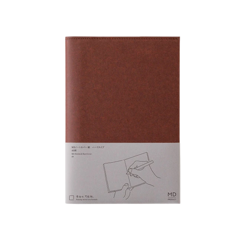 Midori Notebook Hard Cover A5 Paper - Brown