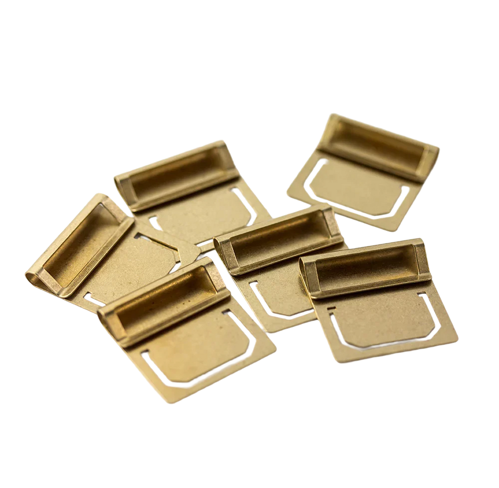 Traveler's Company Brass Index Clips Set of 6 - Gold