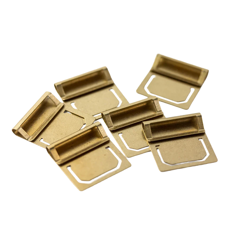 Traveler's Company Brass Index Clips Set of 6 - Gold