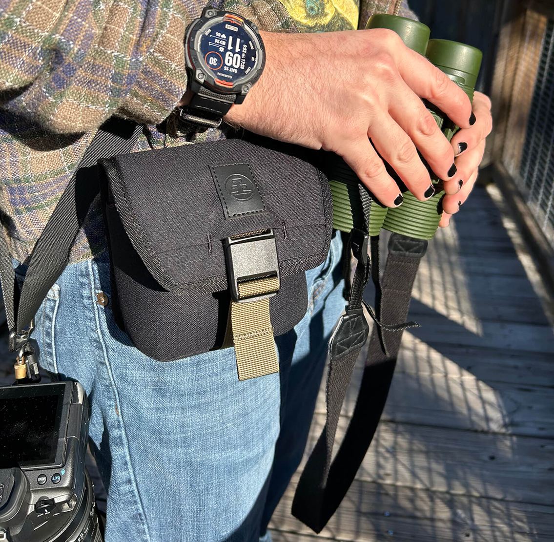 25mm Binocular Pouch - Charcoal Black