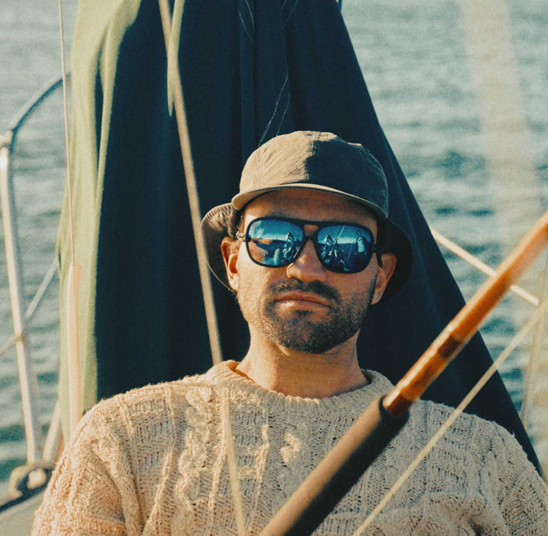 Leggero Regular - Charcoal and Polarized Blue Mirror