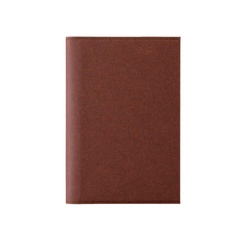Midori Notebook Hard Cover A5 Paper - Brown