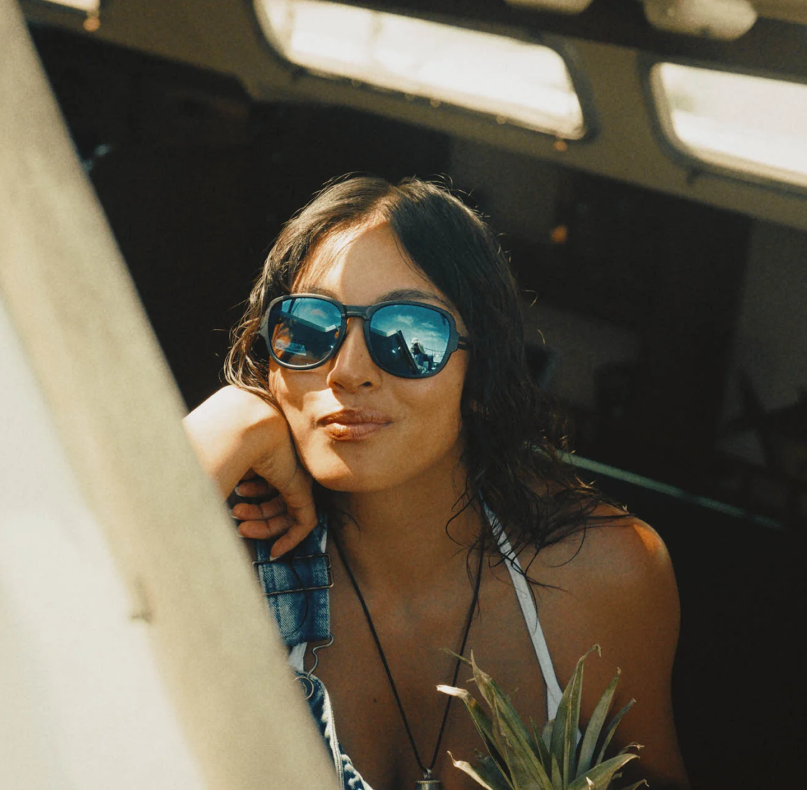 Teton Regular - Charcoal and Polarized Blue Mirror