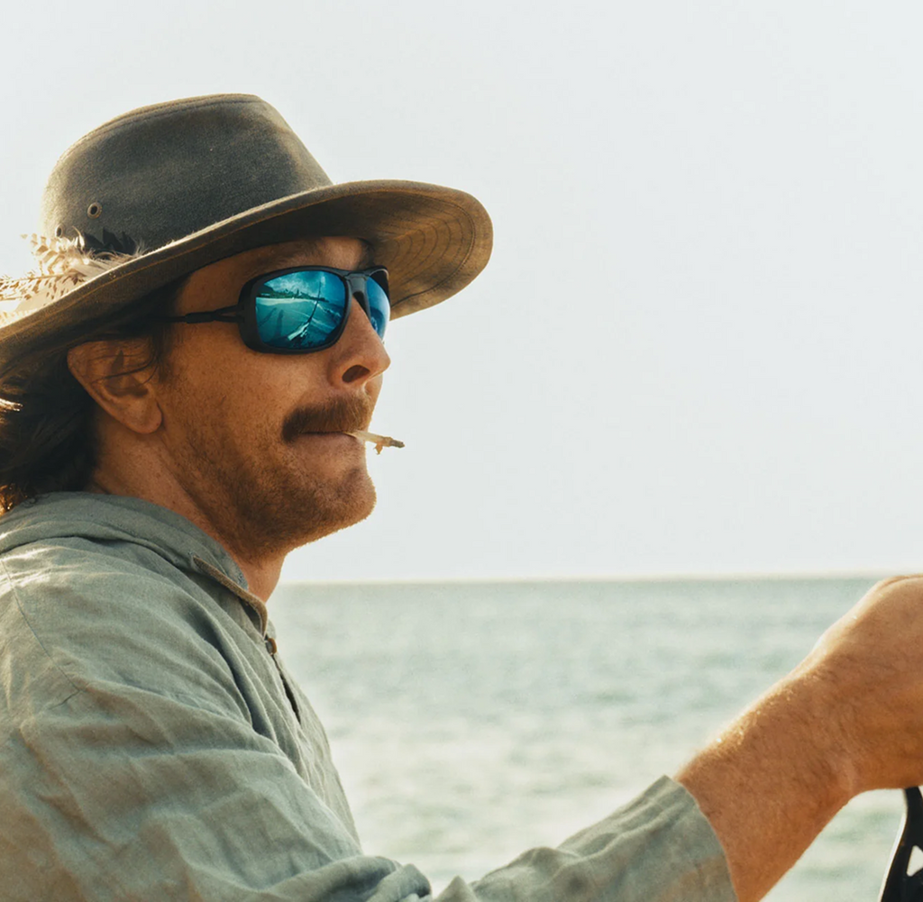 Azzurro Regular - Charcoal and Polarized Grey with Blue Mirror