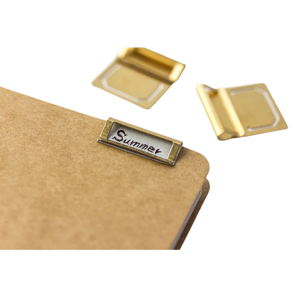 Traveler's Company Brass Index Clips Set of 6 - Gold