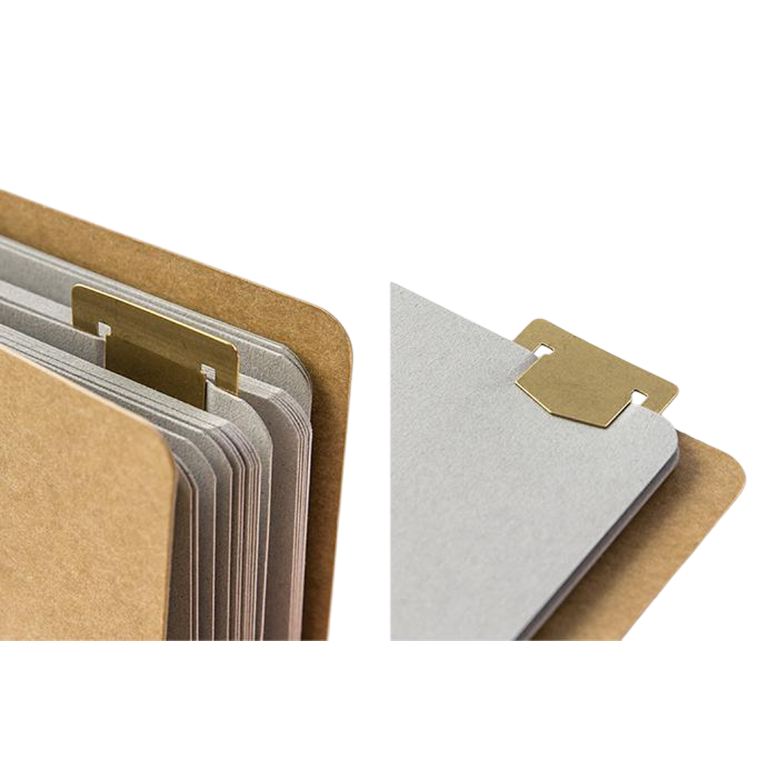 Traveler's Company Brass Template Bookmark Number - Gold