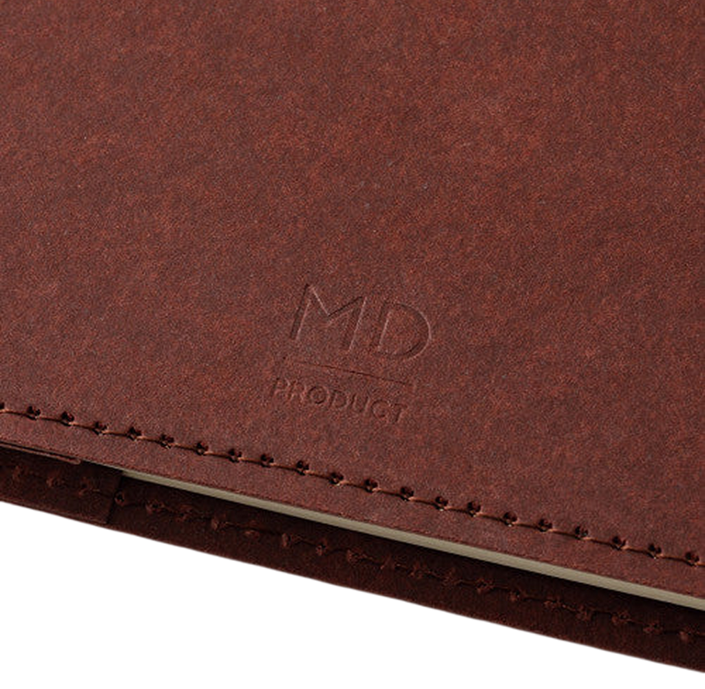 Midori Notebook Hard Cover A5 Paper - Brown