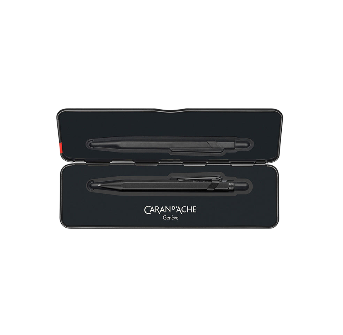 Caran d'Ache - 849 - XL Ballpoint Medium - Black Code - Metal Box