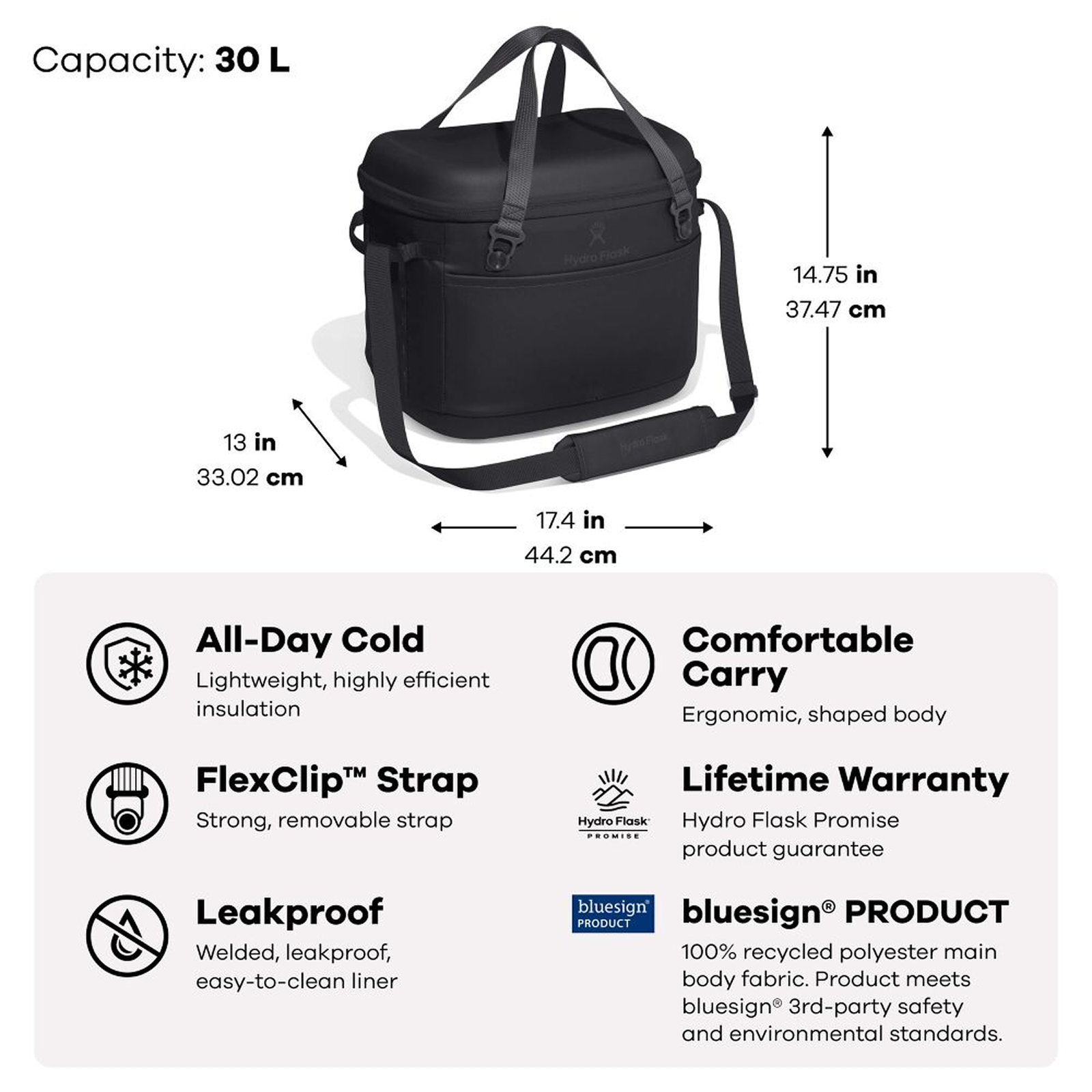 Hydro Flask_Carryout Cooler 30L_Black