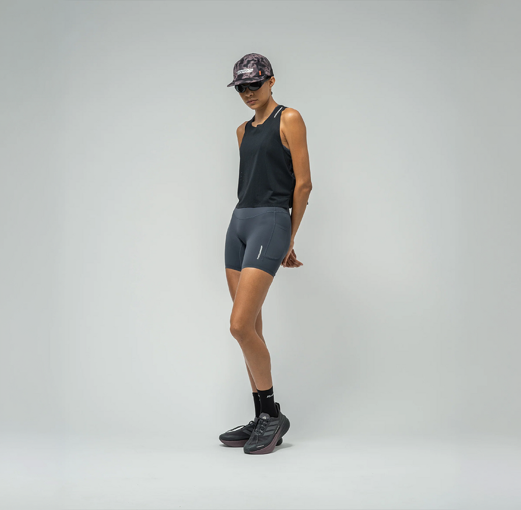 Women's Crop Training Singlet - Black