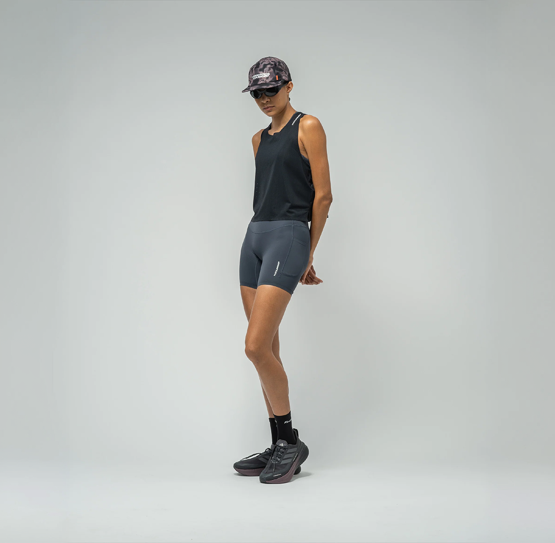 Women's Crop Training Singlet - Black
