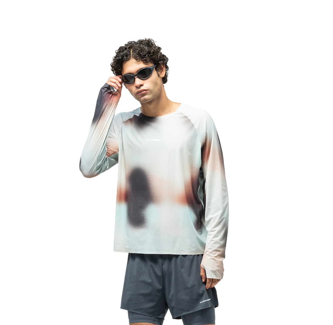 Men's Long Sleeve Race Tee - Fog