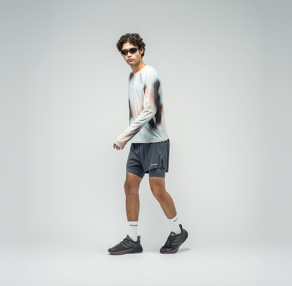 Men's Long Sleeve Race Tee - Fog