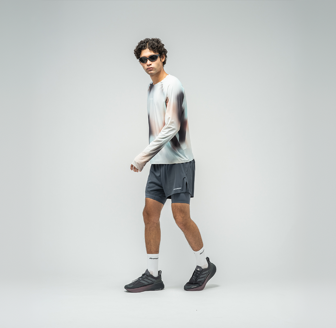 Men's Long Sleeve Race Tee - Fog