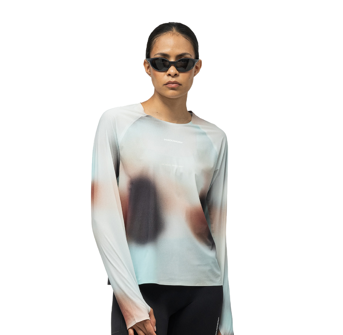 Women's Long Sleeve Race Tee - Fog