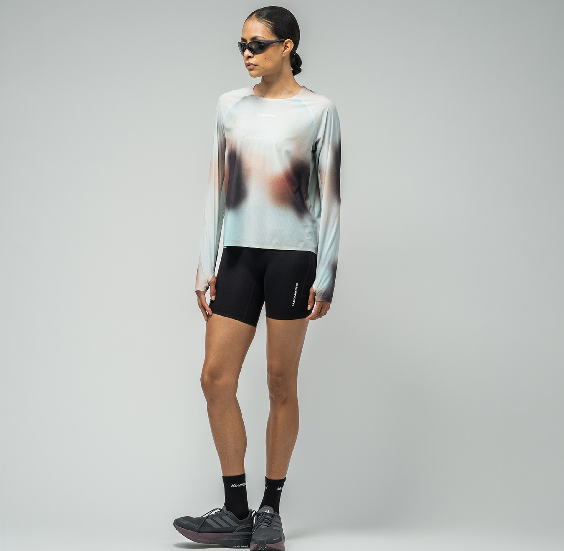 Women's Long Sleeve Race Tee - Fog
