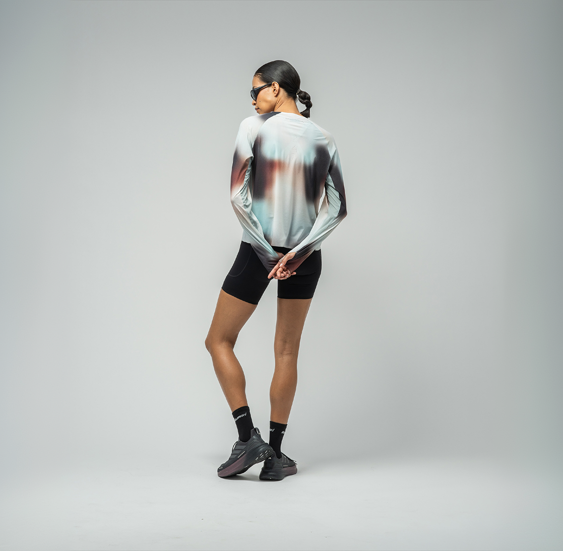 Women's Long Sleeve Race Tee - Fog
