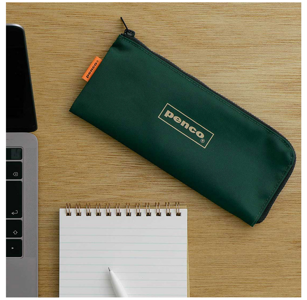 Penco - Flat Pen Case - Dark Green