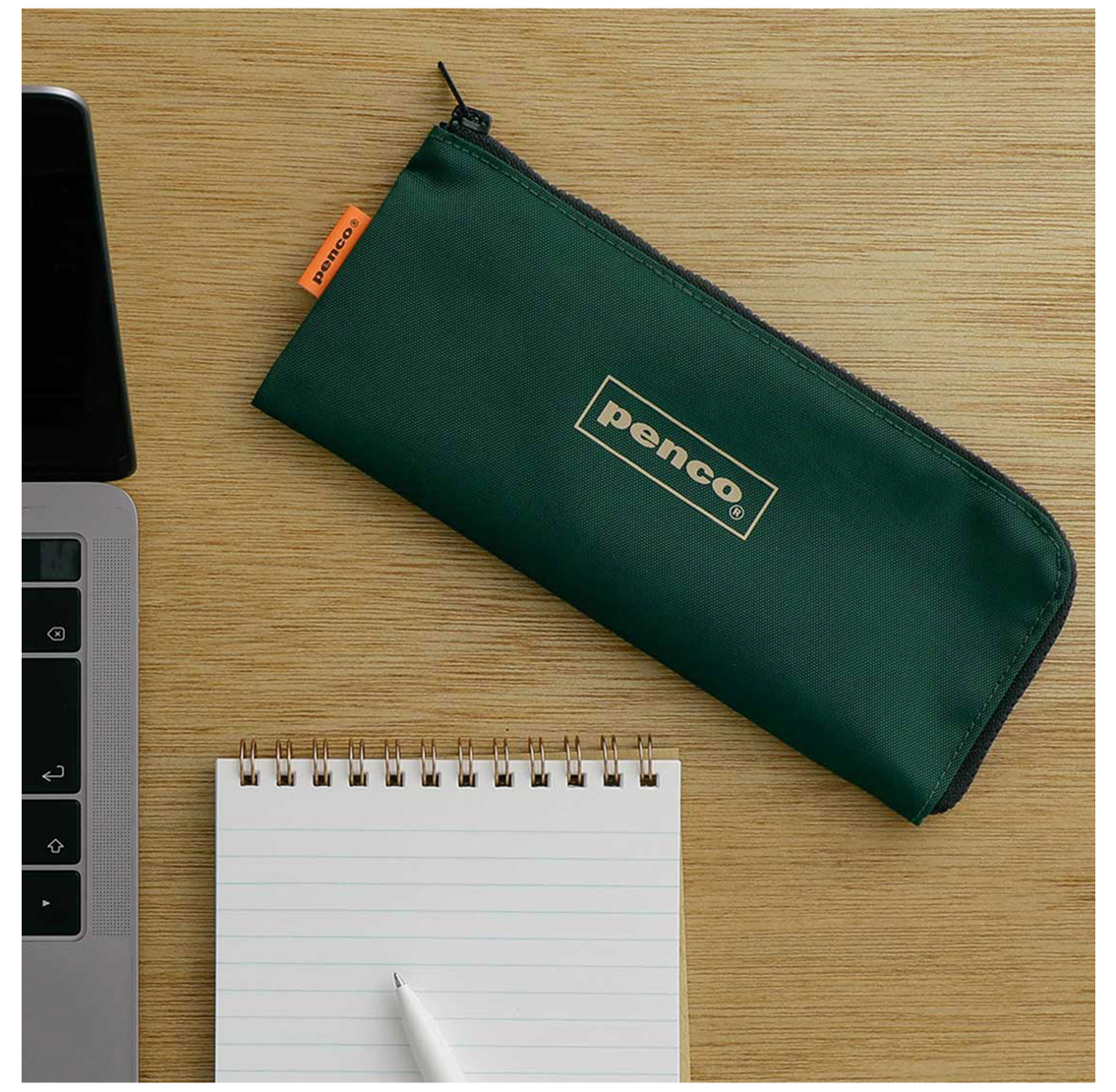 Penco - Flat Pen Case - Dark Green