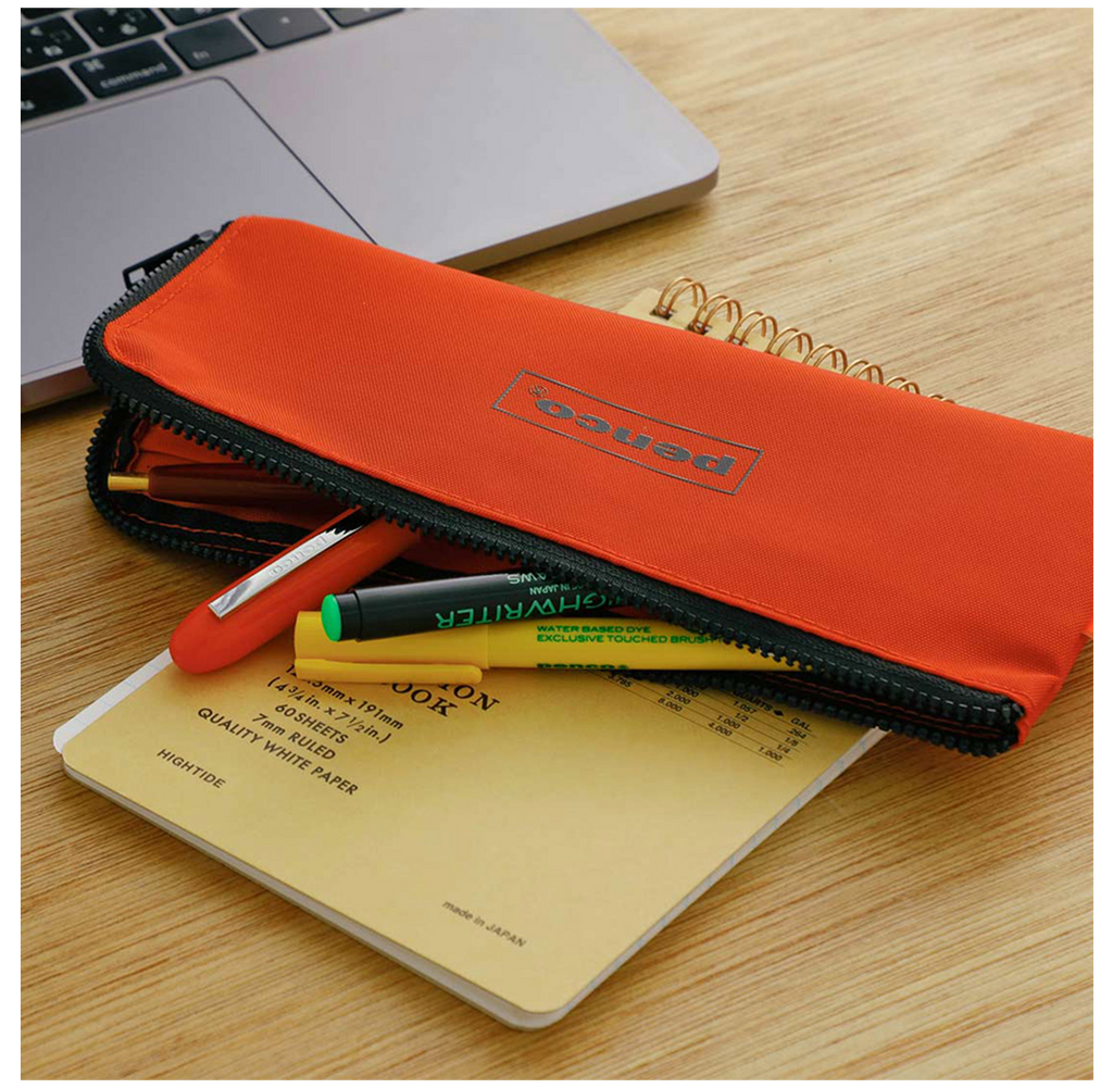 Penco - Flat Pen Case - Orange