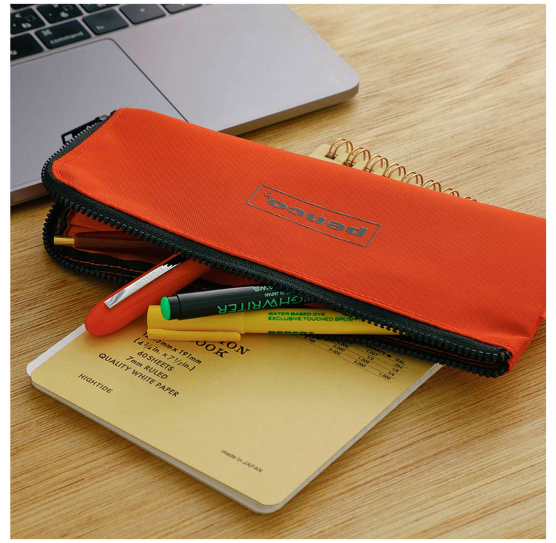 Penco - Flat Pen Case - Orange