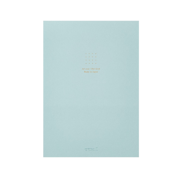 Colour Dot Grid A5 Paper Pad - Blue