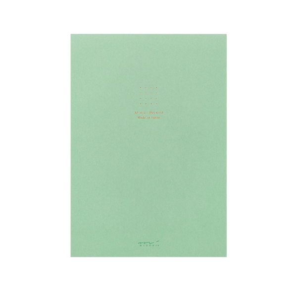 Midori A5 Dotted Notepad - Green