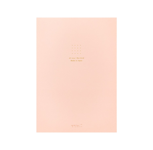 Colour Dot Grid A5 Paper Pad - Pink