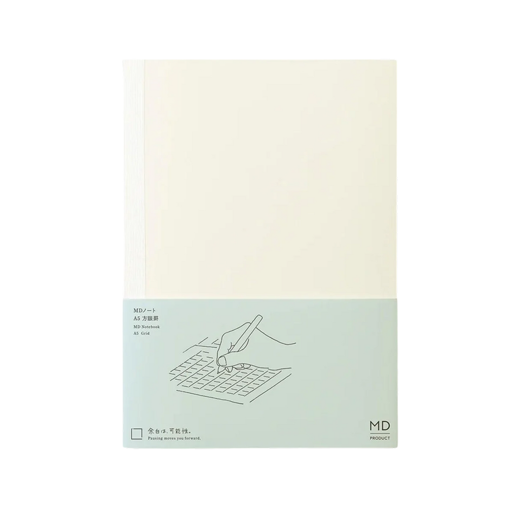 MD Notebook A5 Grid - White