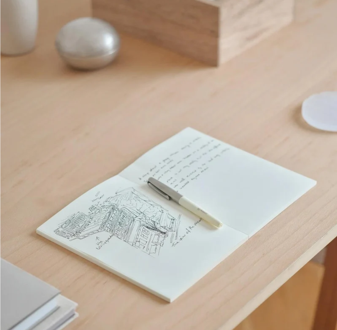 MD Notebook A5 Grid - White
