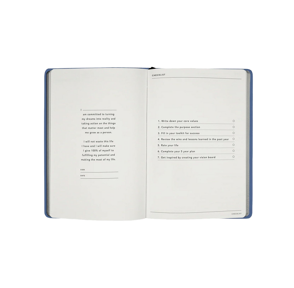 MiGoals - Goals Journal - Soft Cover - Element Blue