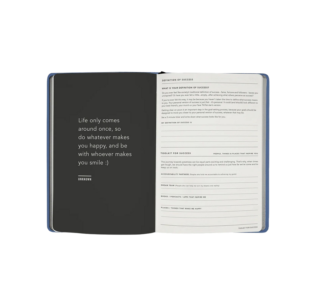 MiGoals - Goals Journal - Soft Cover - Element Blue