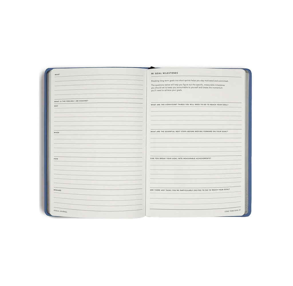 MiGoals - Goals Journal - Soft Cover - Element Blue