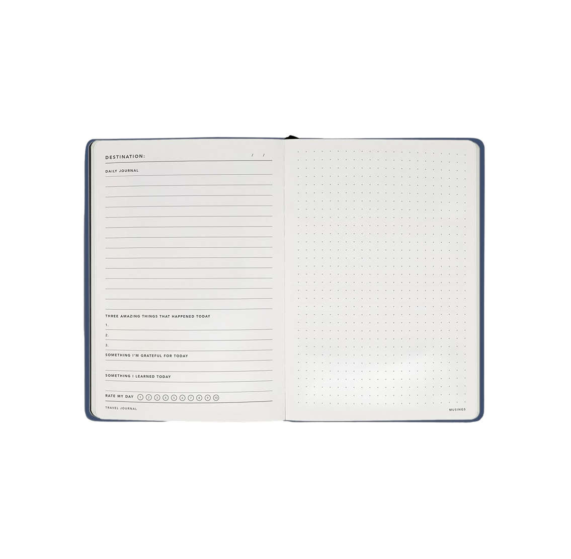 MiGoals - B6 Travel Journal - Element Blue