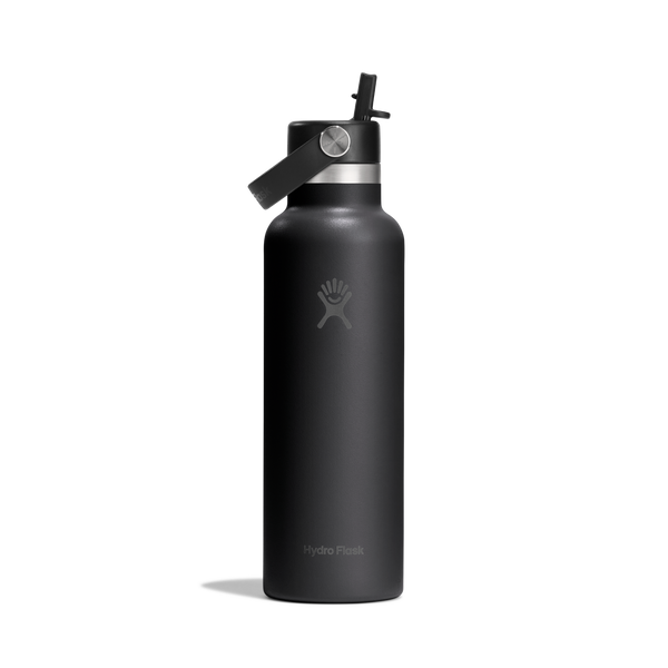 21oz (621mL) Standard Flex Straw Cap - Black