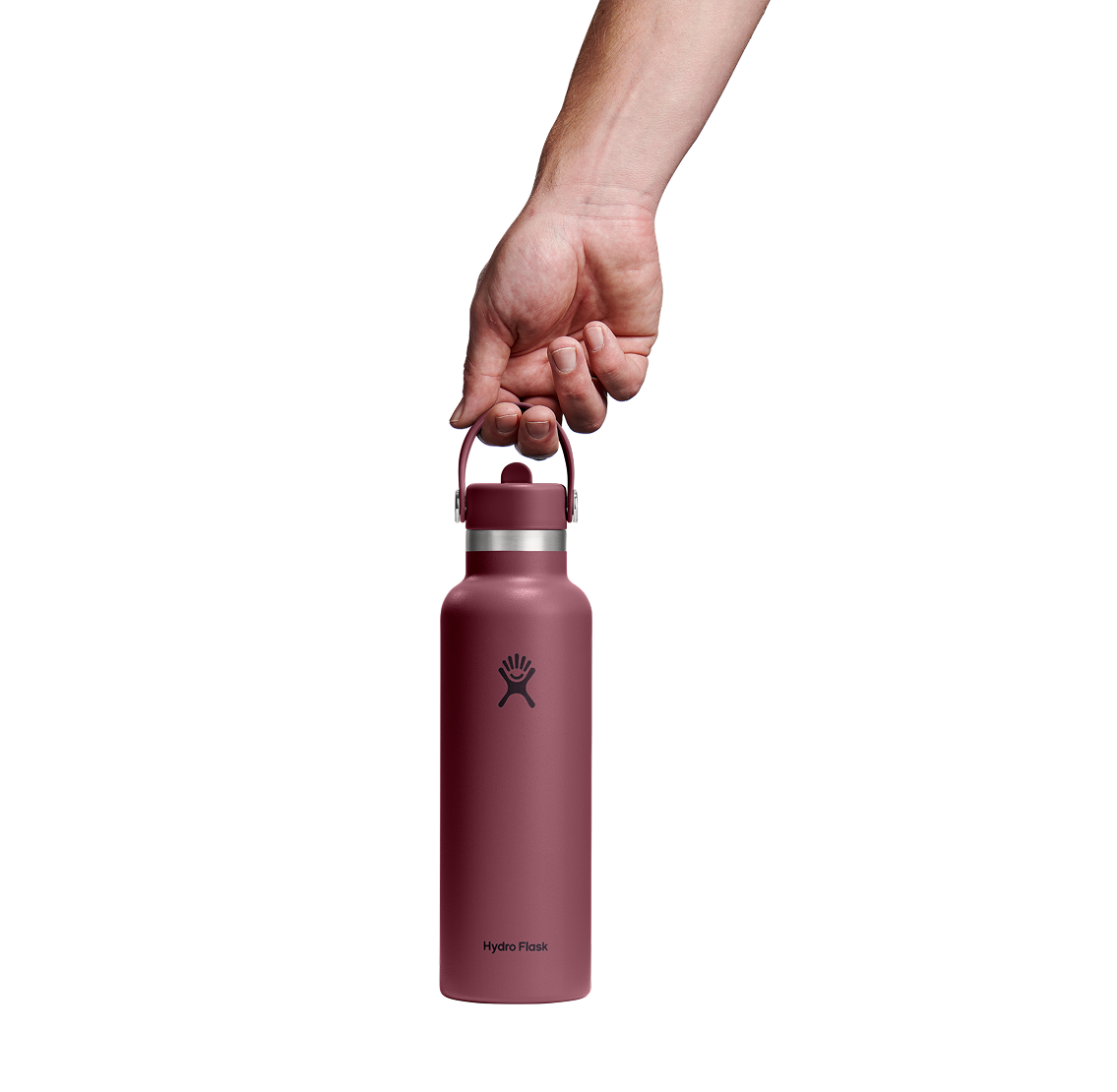 21oz (621mL) Standard Flex Straw Cap - Burgundy