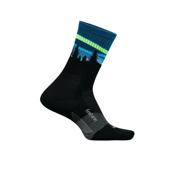 trail max cushion mini-crew - blue aurora