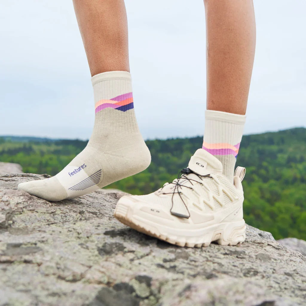 Feetures_Trail Max Cushion Mini-Crew_Mountain High Cream