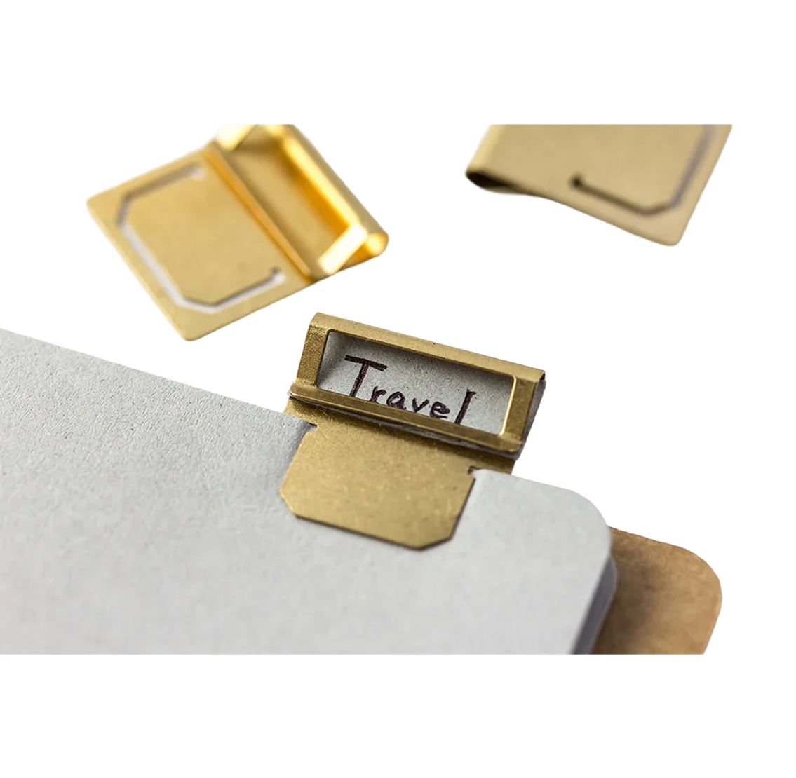 Traveler's Company Brass Index Clips Set of 6 - Gold
