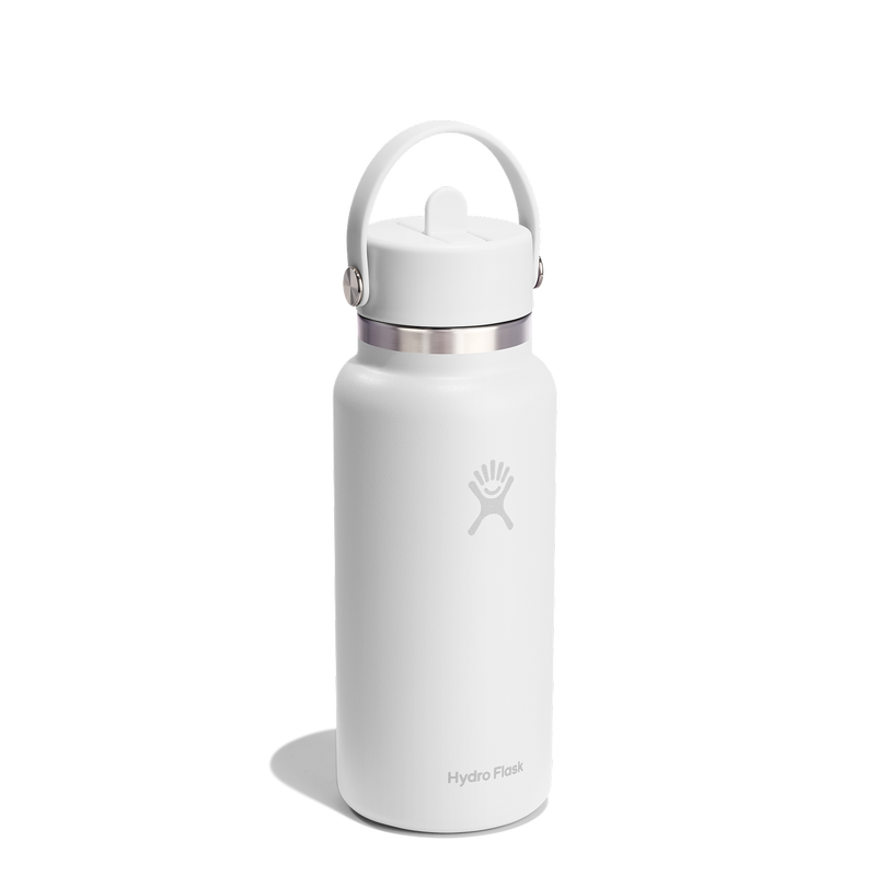 Hydro Flask_32oz (946mL) Wide Flex Straw Cap_White