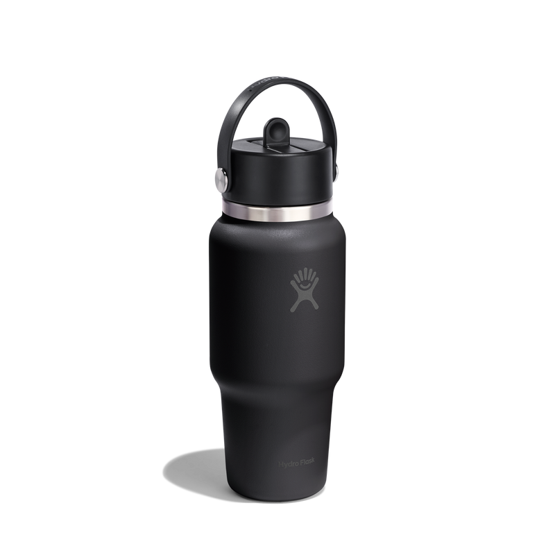 Hydro Flask_24oz (709mL) Wide Flex Straw Travel Bottle_Black