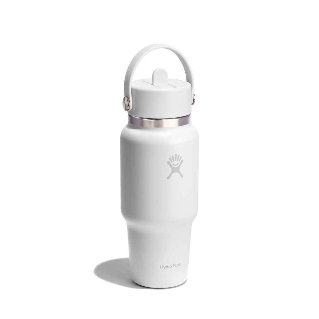 Hydro Flask_24oz (709mL) Wide Flex Straw Travel Bottle_White