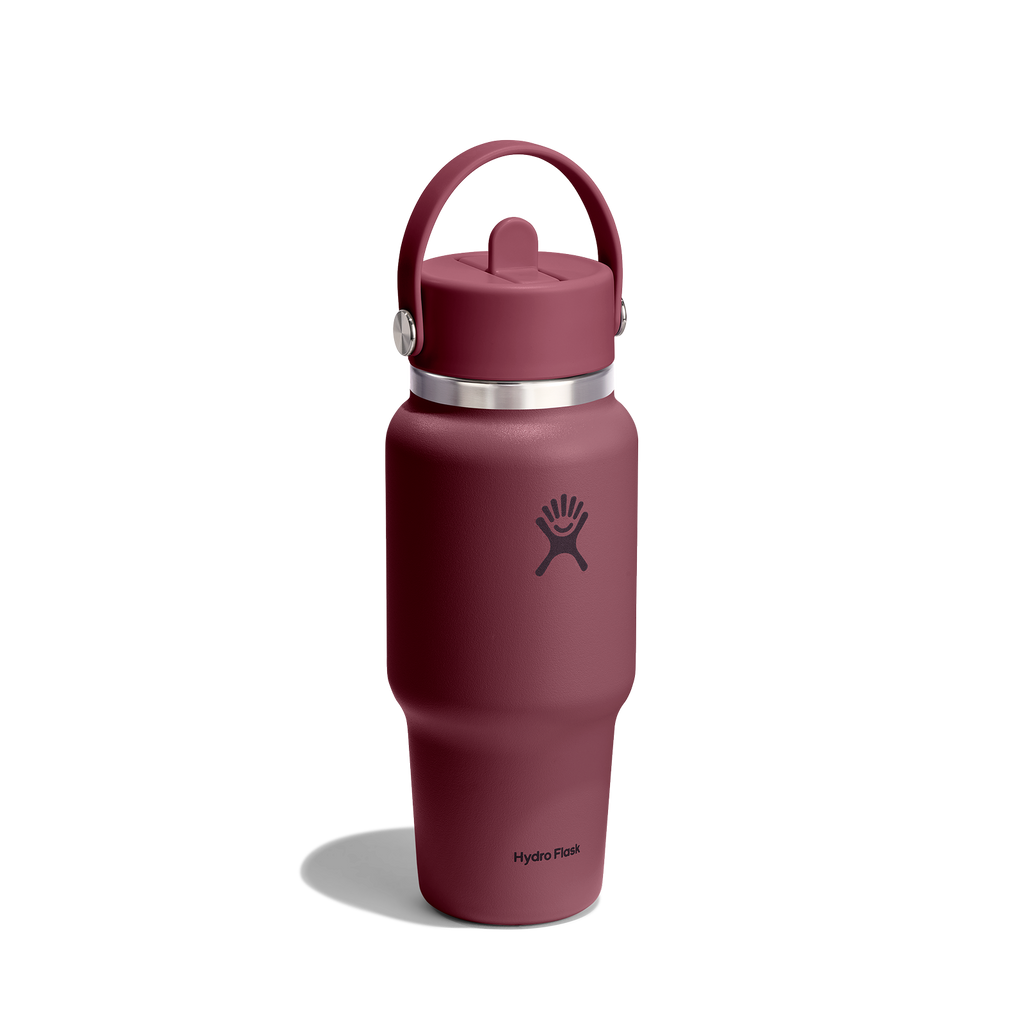 Hydro Flask_24oz (709mL) Wide Flex Straw Travel Bottle_Burgundy