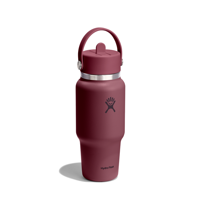 Hydro Flask_24oz (709mL) Wide Flex Straw Travel Bottle_Burgundy