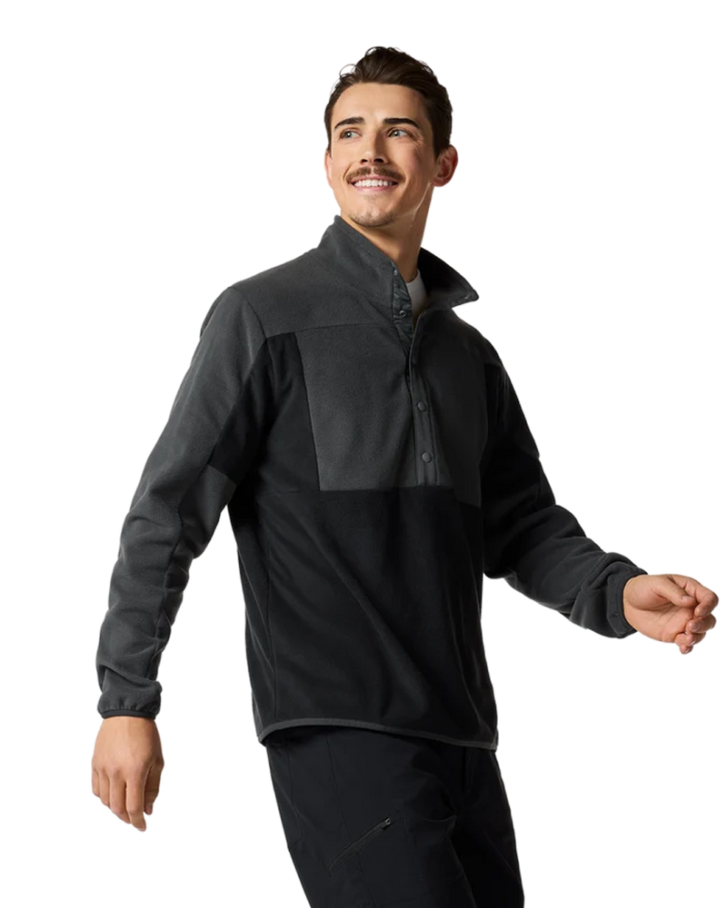 Men's Encima Fleece Pullover - Charcoal and Black