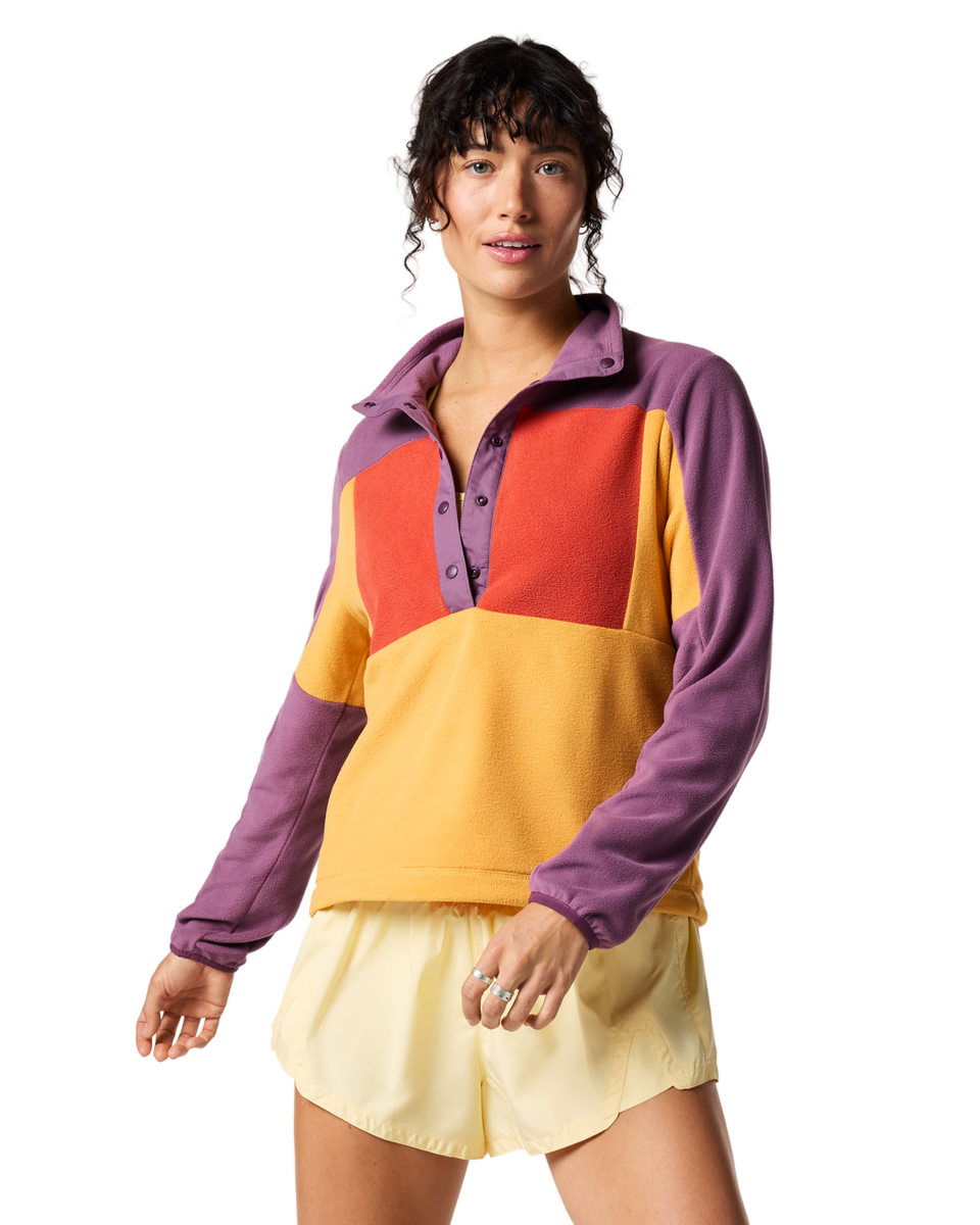 Cotopaxi_Women's Encima Fleece Pullover_Log Cabin / Chalk