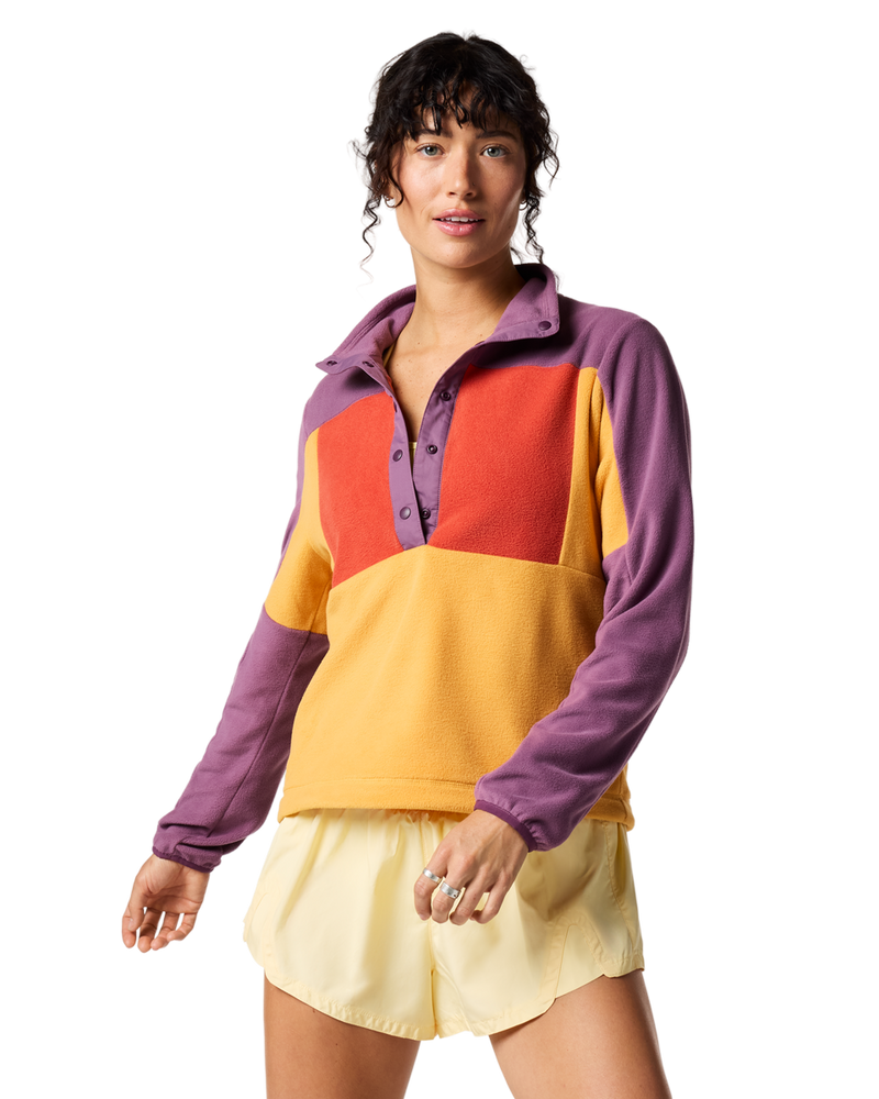 Cotopaxi_Women's Encima Fleece Pullover_Log Cabin / Chalk