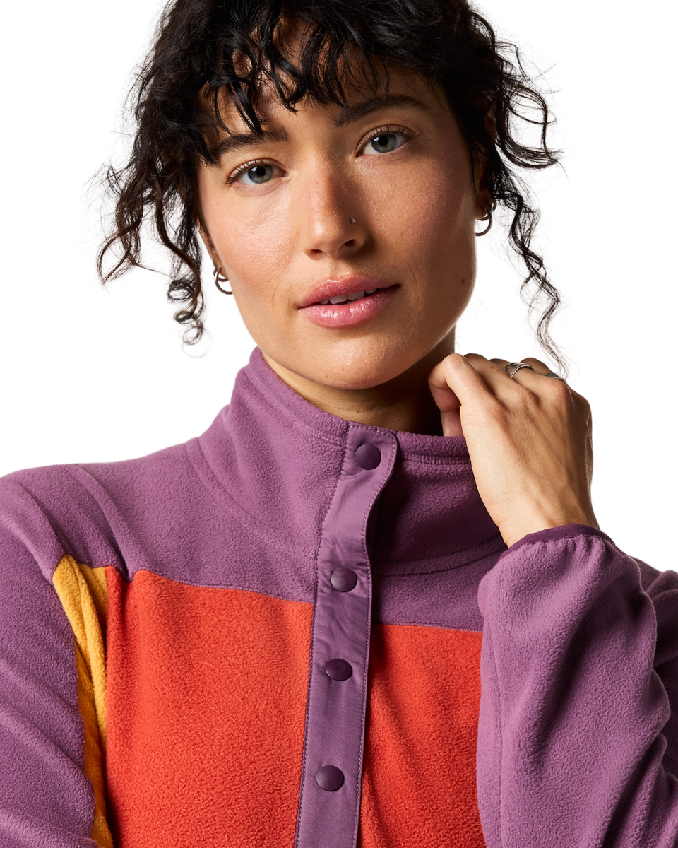 Cotopaxi_Women's Encima Fleece Pullover_Log Cabin / Chalk